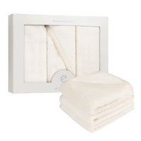 Elys & Co Solid Scalloped Washcloth Set