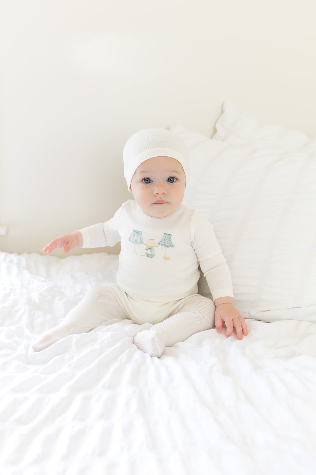 Bee & Dee Shades of Baby Layette Set -Chalk White Boys