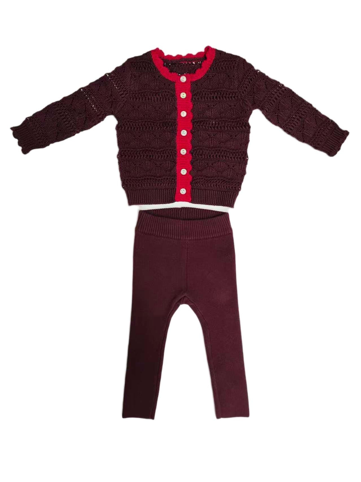 Kipp Cynthia Knit Set - Cranberry