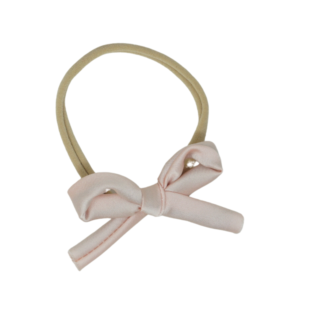 Bandeau Velvet Rope Headband - Pale Pink