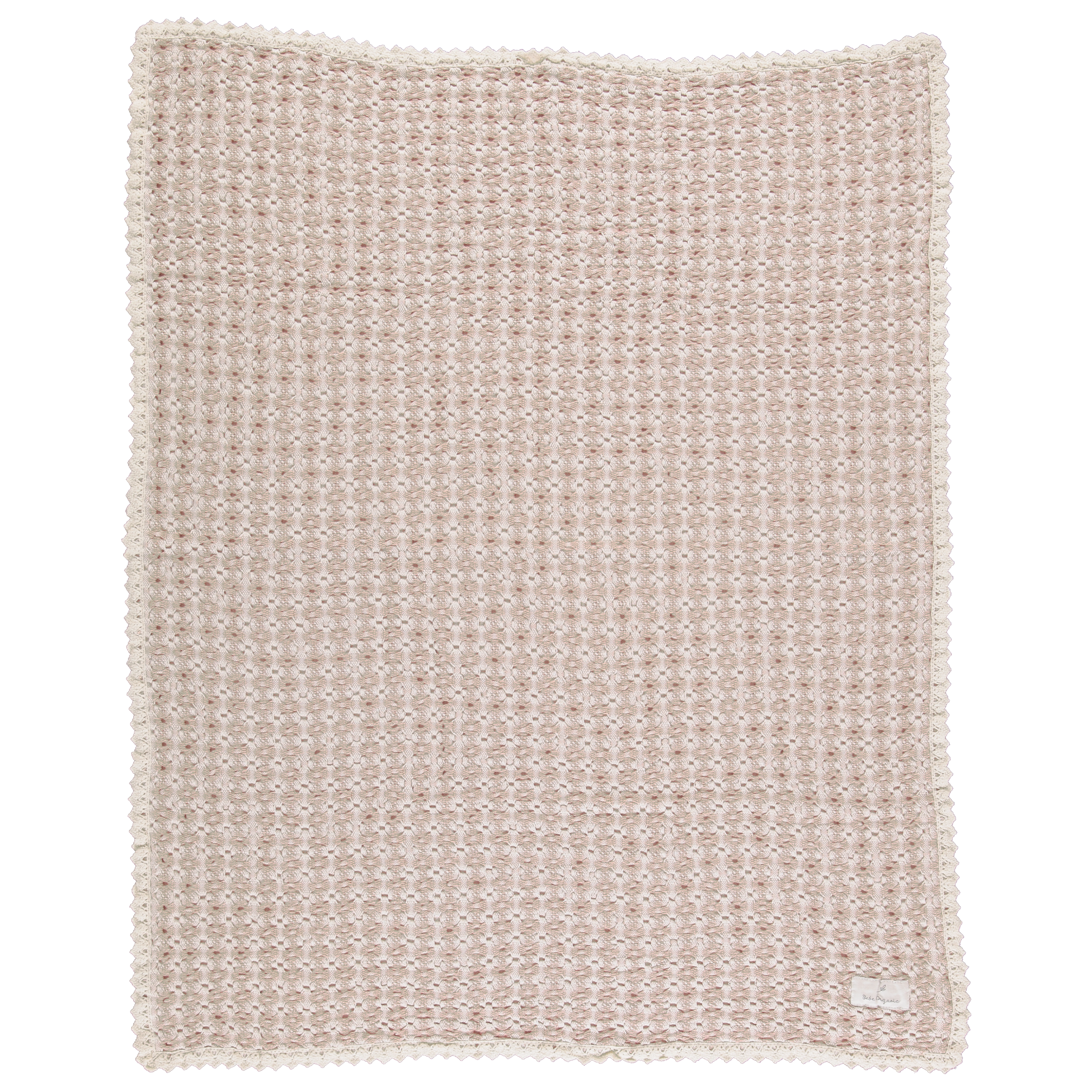 Bebe Organic Crochet Blanket - Taupe Retro