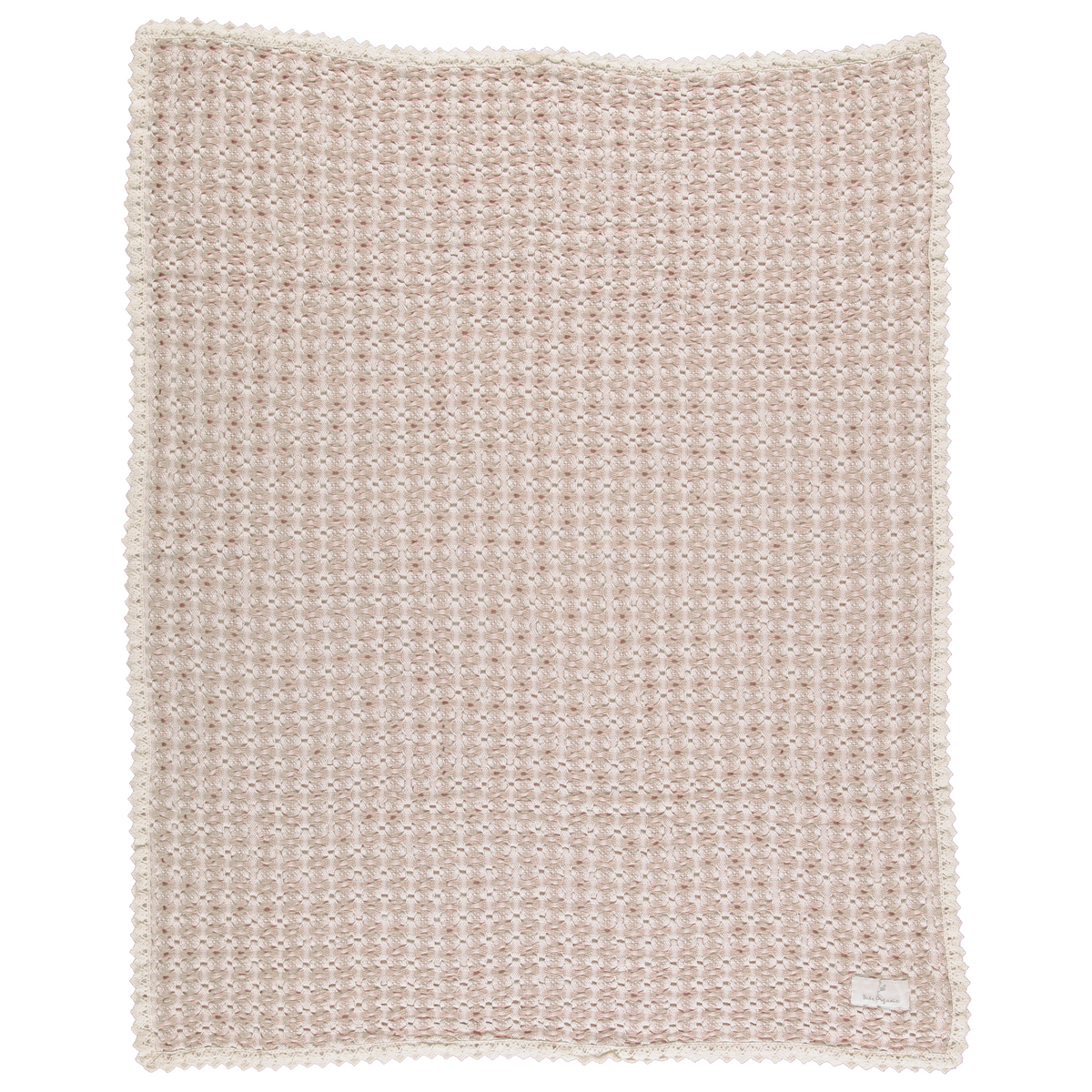 Bebe Organic Crochet Blanket - Taupe Retro