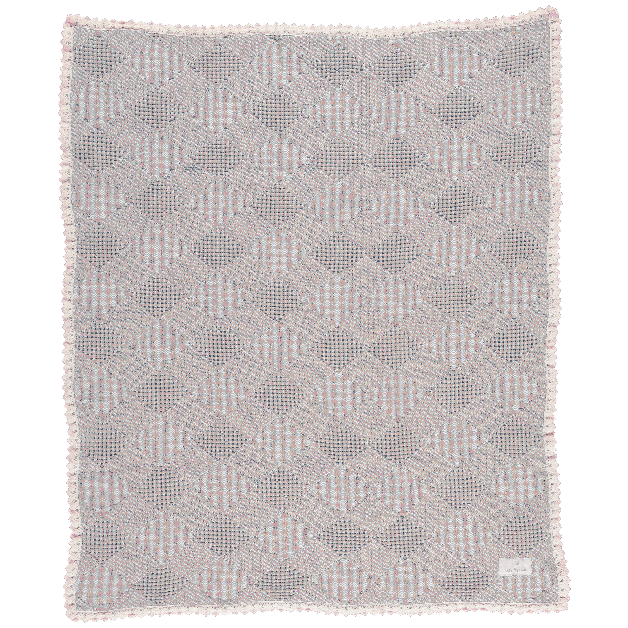Bebe Organic Plaid Blanket - Pink