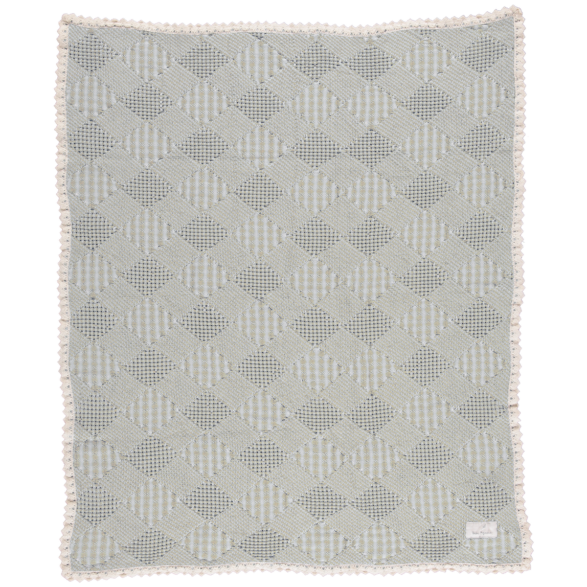 Bebe Organic Plaid Blanket - Taupe