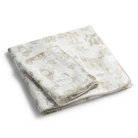 Petite Belle Toile Swaddle & Burp Cloth Set - Taupe