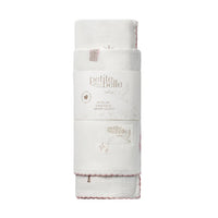 Petite Belle Star Swaddle & Burp Cloth Set