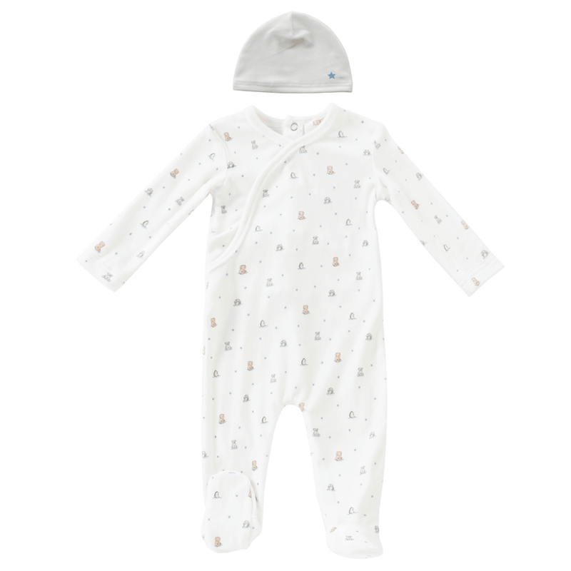 Kipp Furry Friends Star Footie & Hat