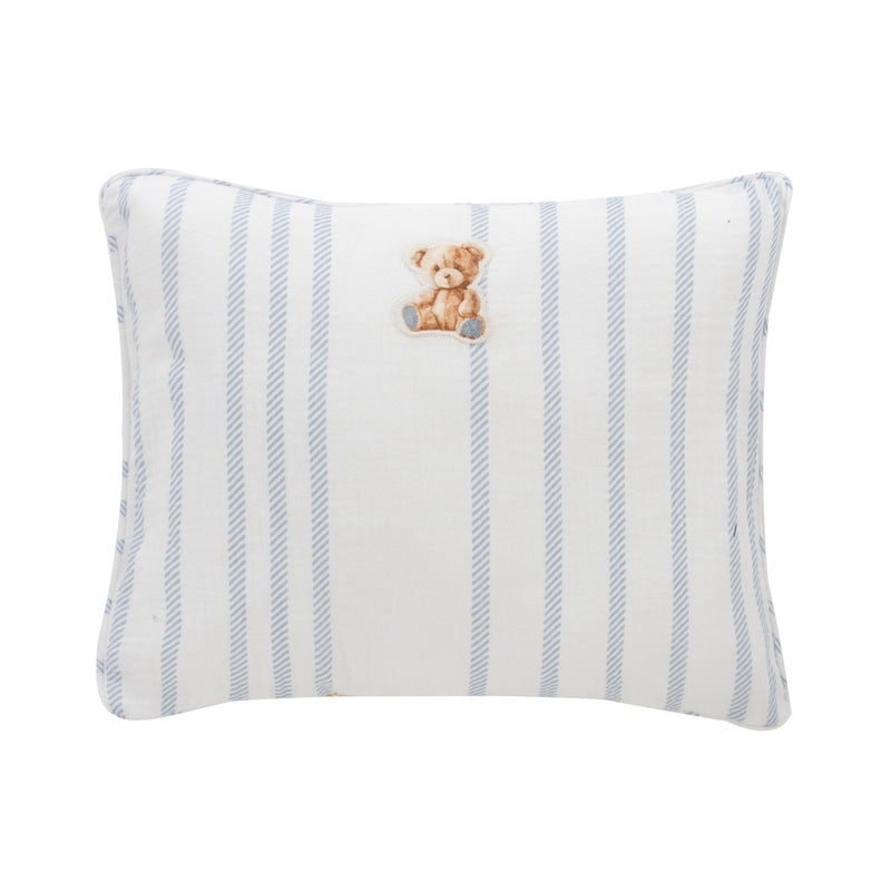 Kipp Stripe Teddy Filled Throw Pillow