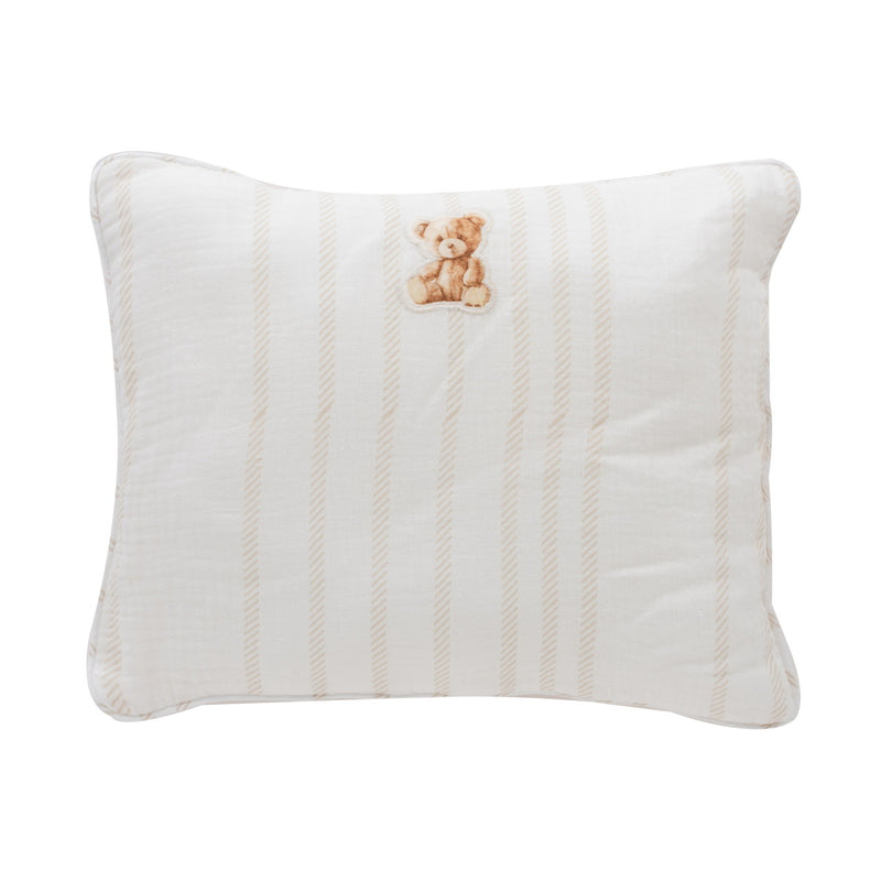 Kipp Stripe Teddy Filled Throw Pillow