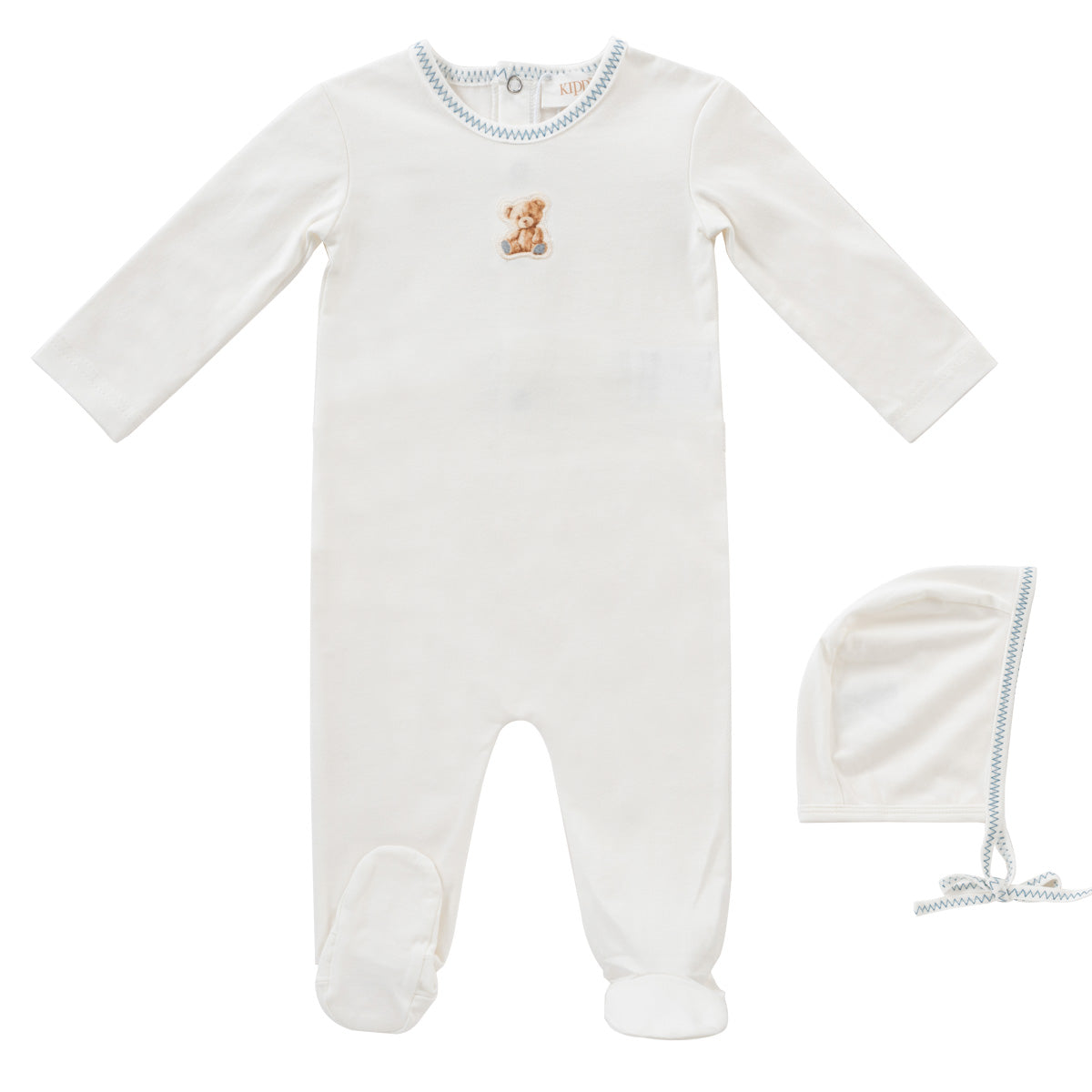 Kipp Teddy Footie & Bonnet