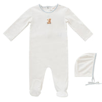 Kipp Teddy Footie & Bonnet