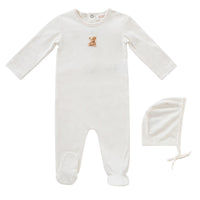 Kipp Teddy Footie & Bonnet