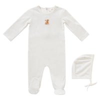 Kipp Teddy Footie & Bonnet