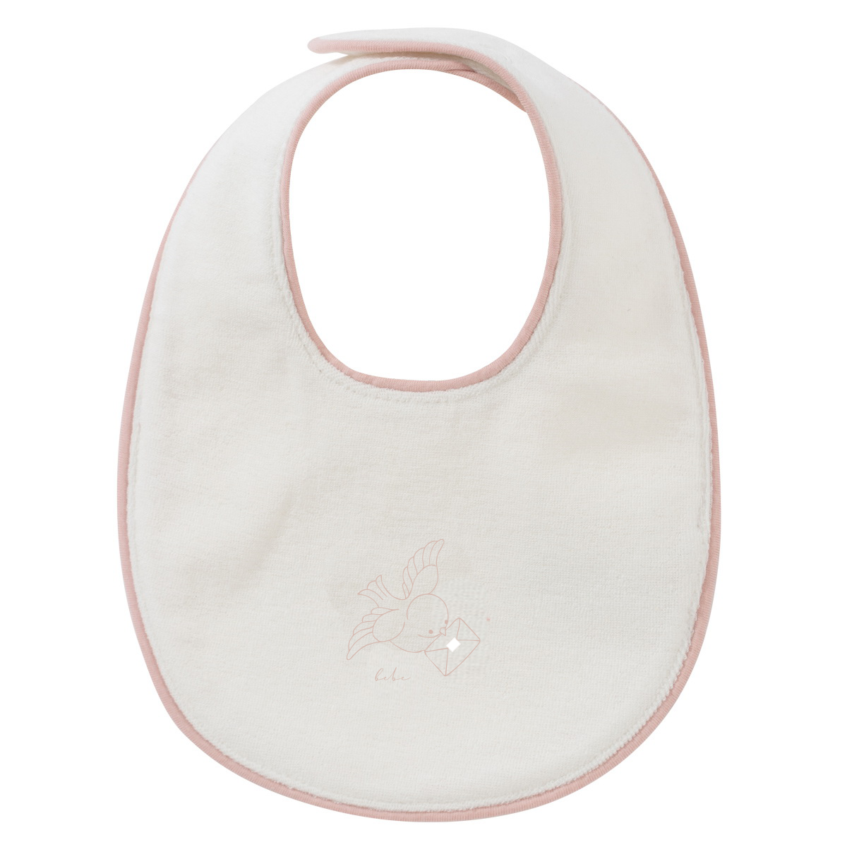 Kipp Flying Feathers Terry Bib - Pink