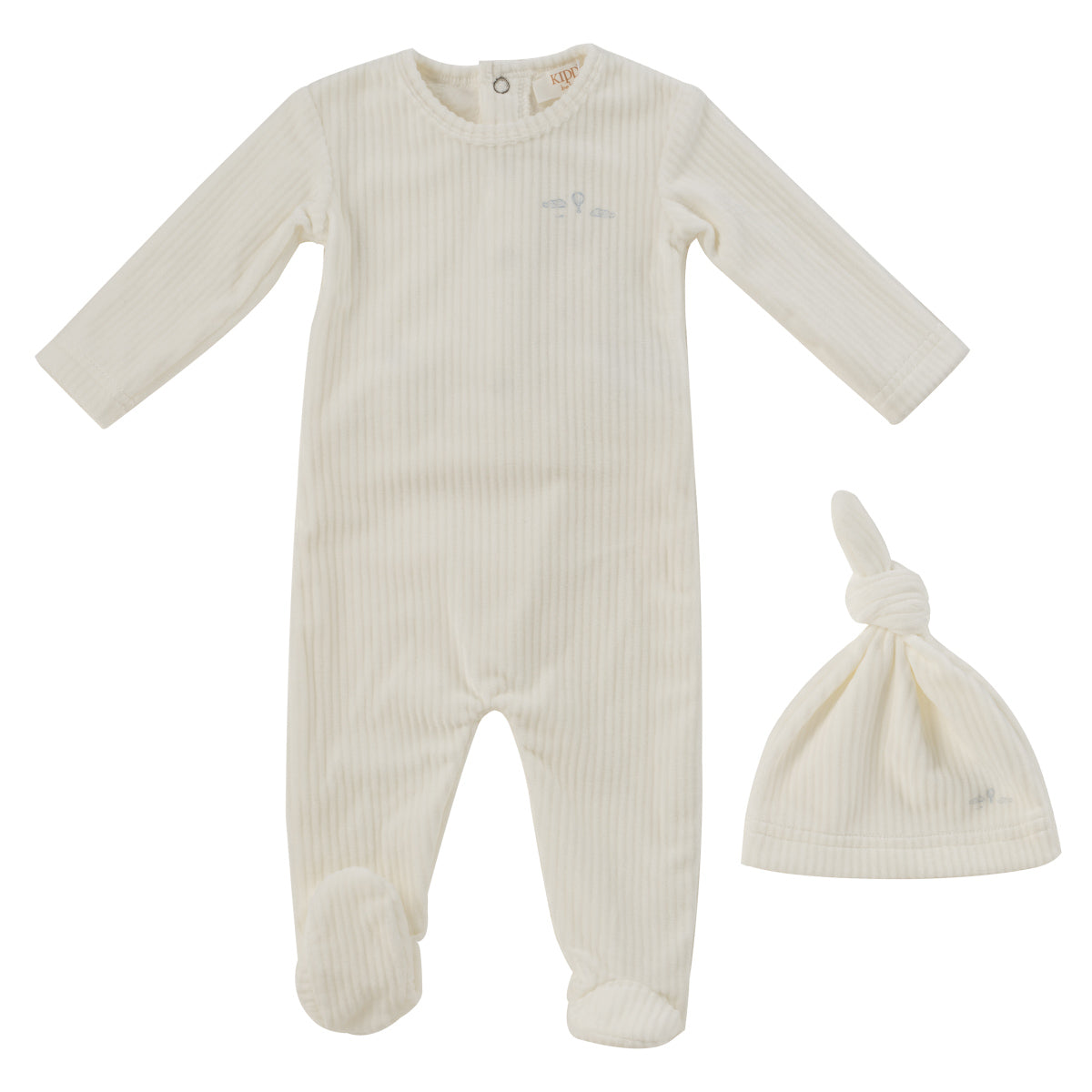Kipp Cloud Nine Footie & Hat - Blue