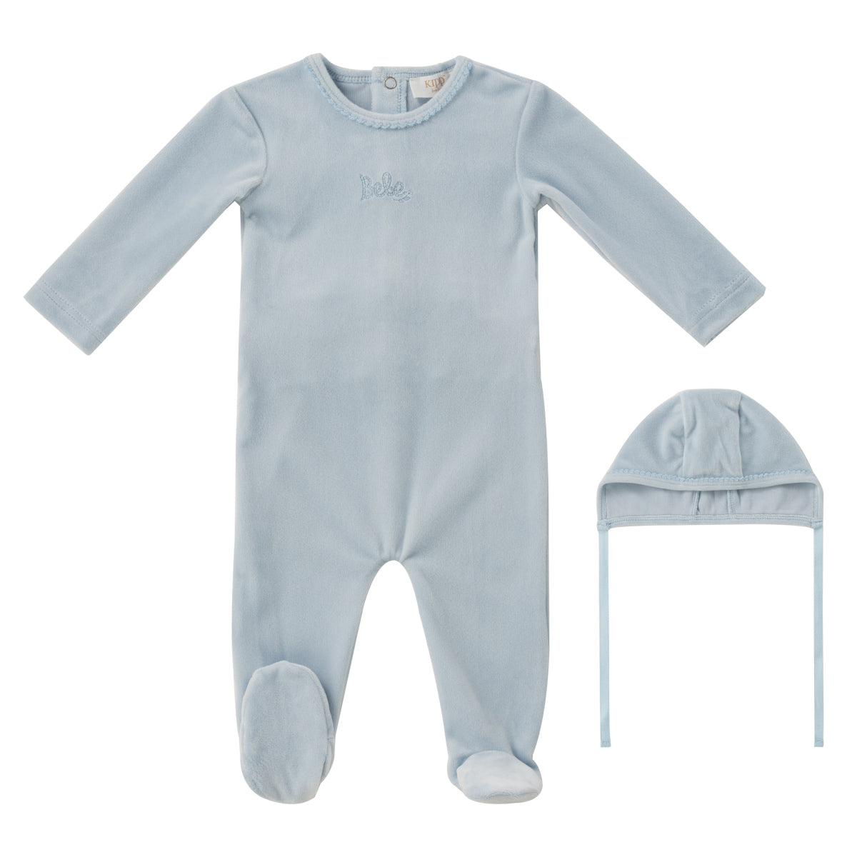 Kipp Bebe Footie & Bonnet Aw25 - Blue