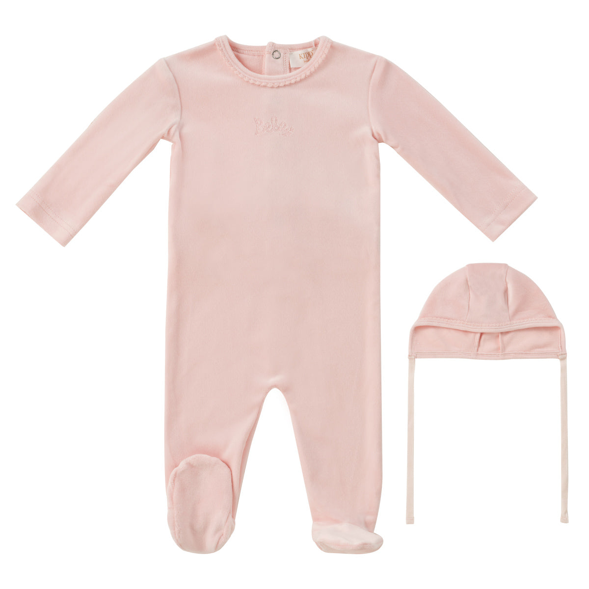 Kipp Bebe Footie & Bonnet Aw25 - Pink