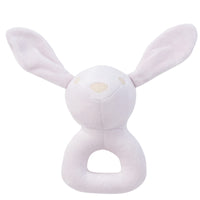 Kipp Petit Toile Bunny Rattle - Pink
