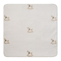 Kipp Rocking Horse Blanket - Blue