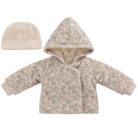 Kipp Floral Sherpa Jacket & Beanie