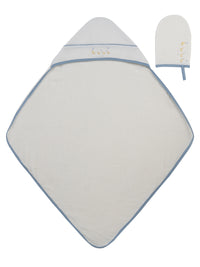Kipp Mini Royals Towel + Mitt - Blue