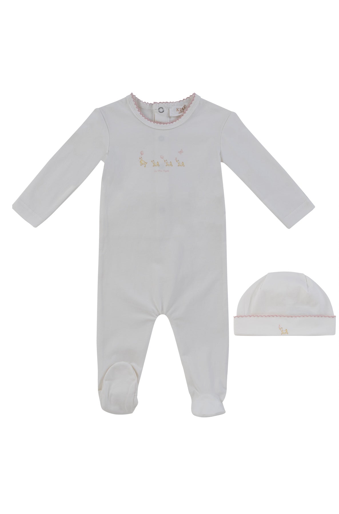 Kipp Mini Royals Footie & Beanie - Pink