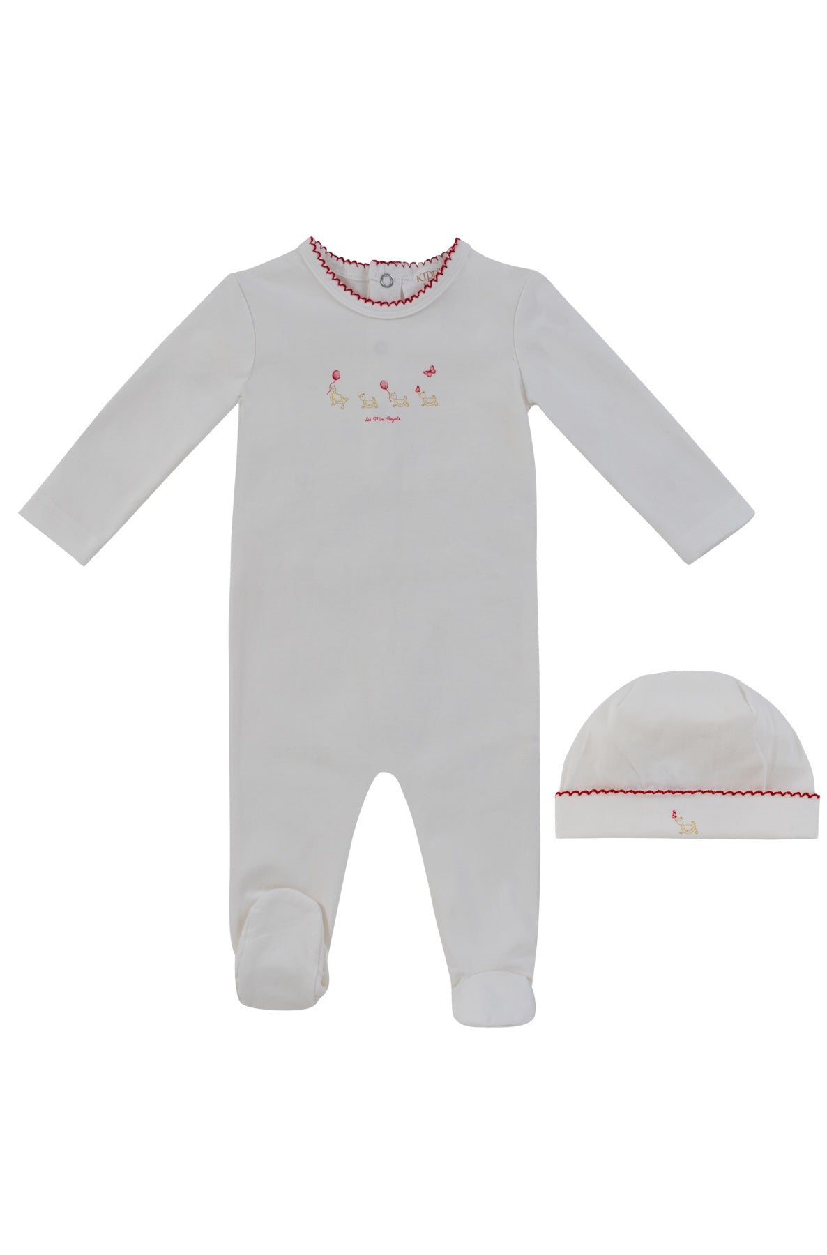 Kipp Mini Royals Footie & Beanie - Red