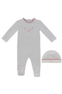 Kipp Mini Royals Footie & Beanie - Red