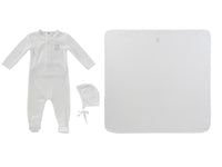 Kipp Teddy Wrap Layette Set - Pink