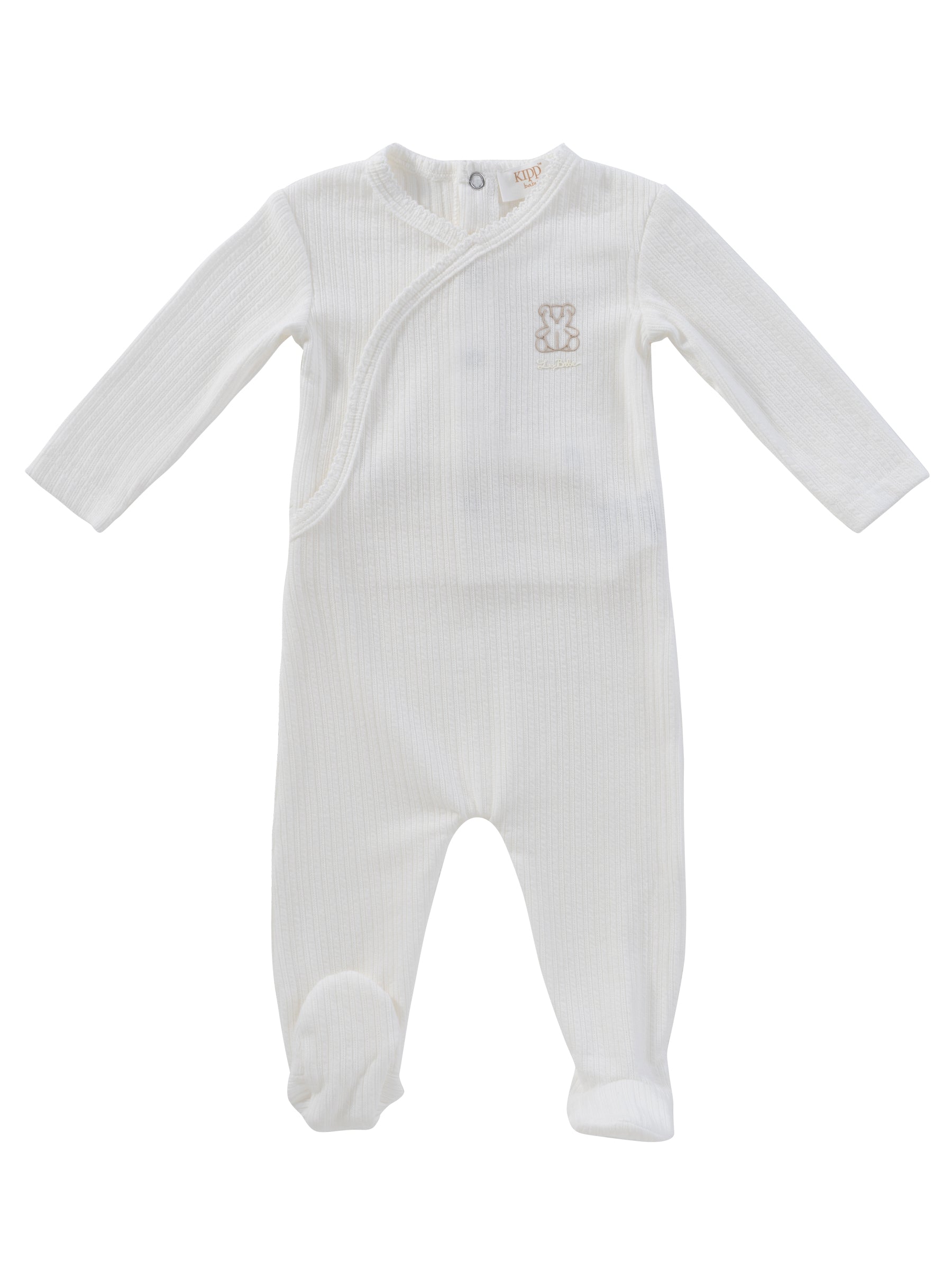 Kipp Teddy Wrap Footie - Stone