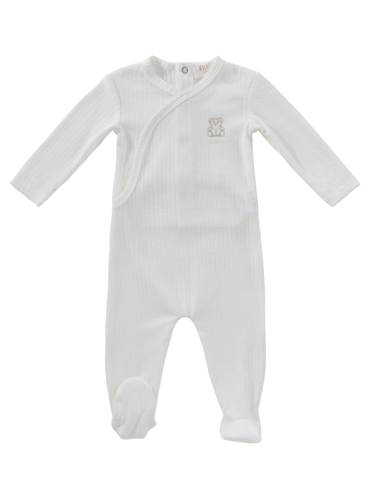 Kipp Teddy Wrap Footie - Stone