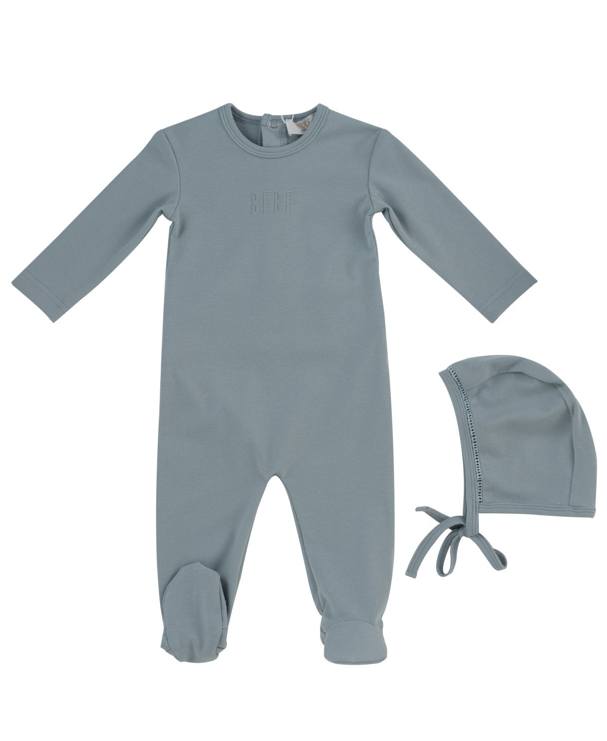 Kipp Bebe Footie & Bonnet SS26 - Blue