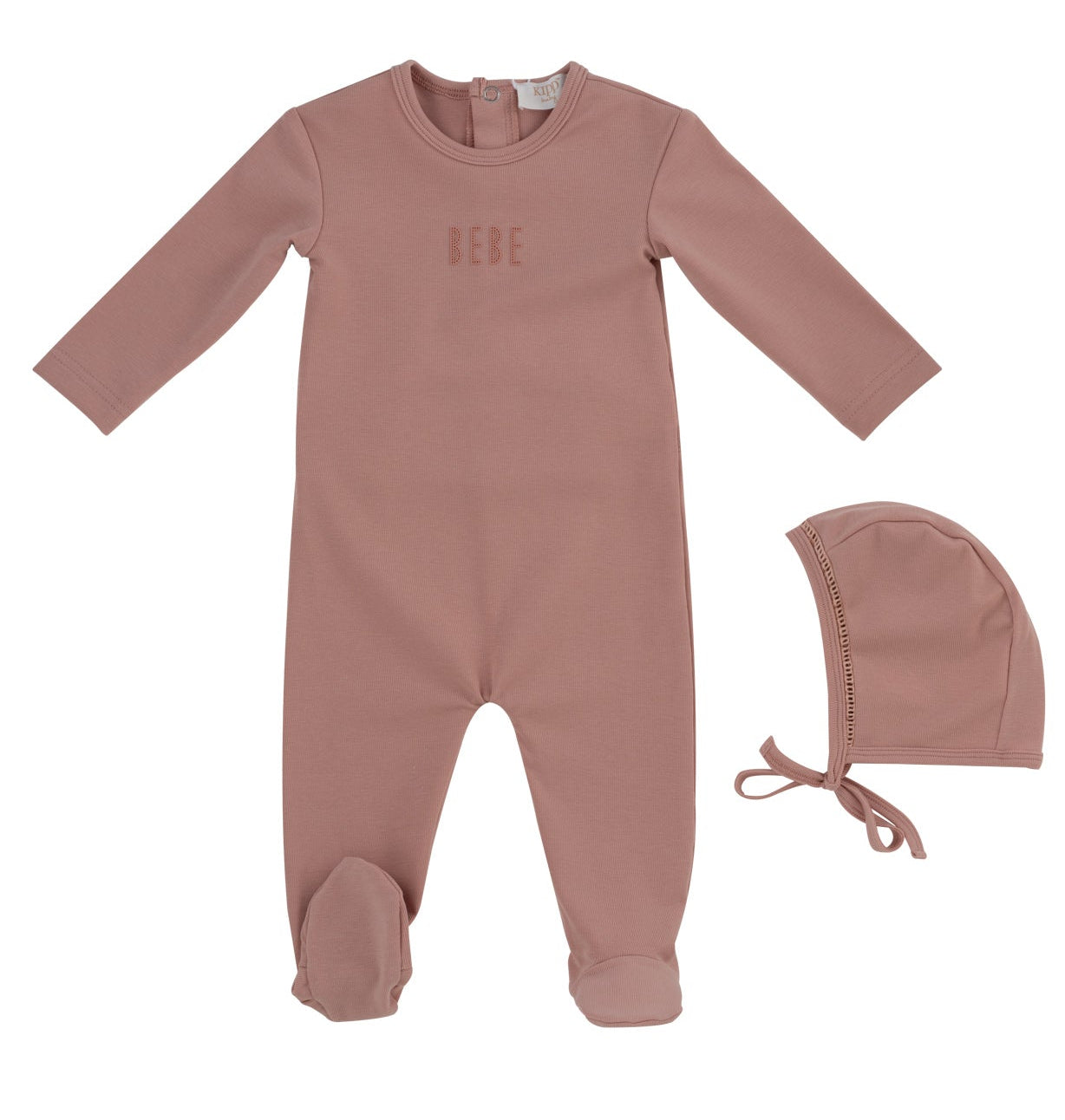 Kipp Bebe Footie & Bonnet SS26 - Pink