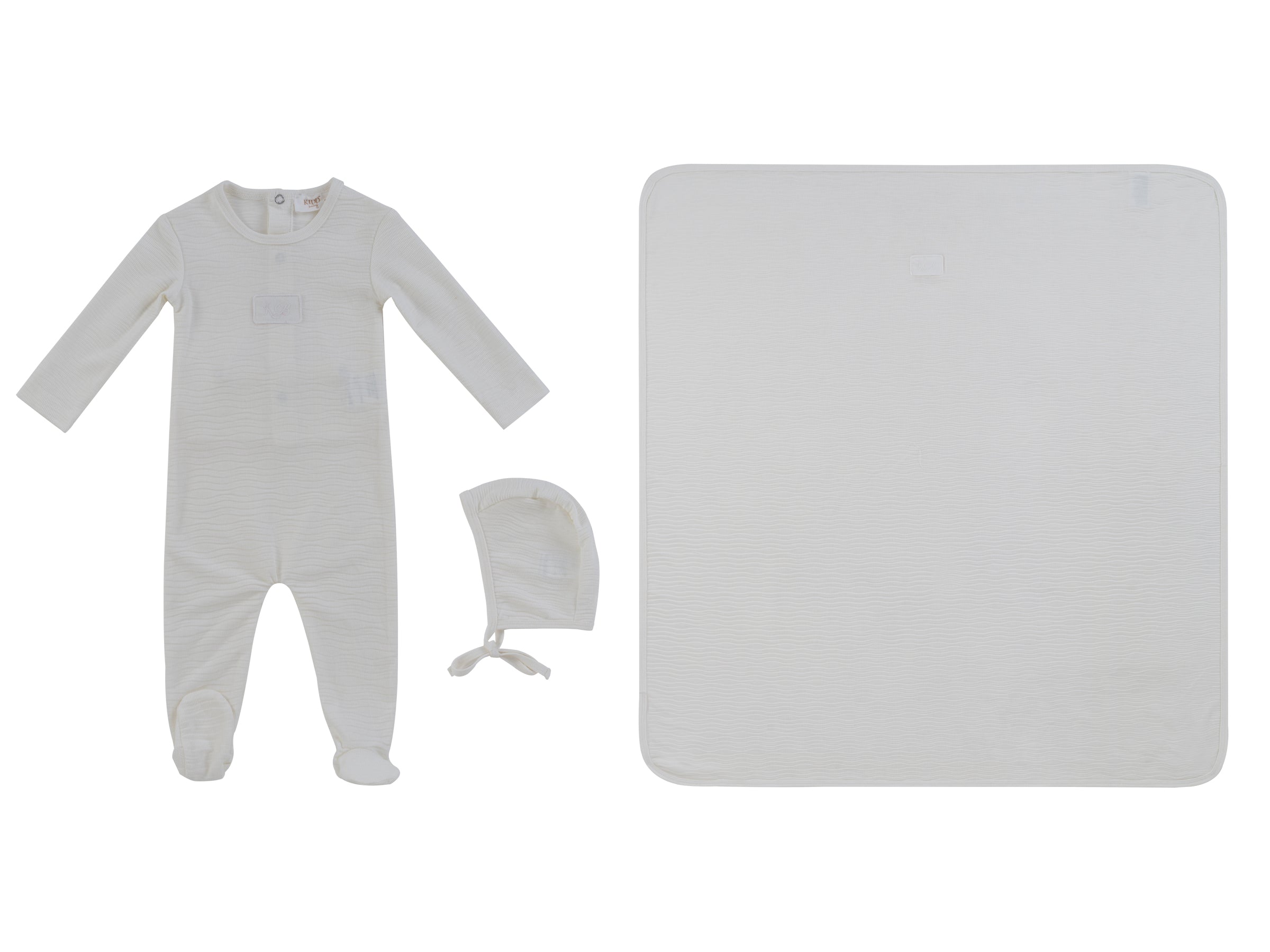 Kipp KB Patch Layette Set - White