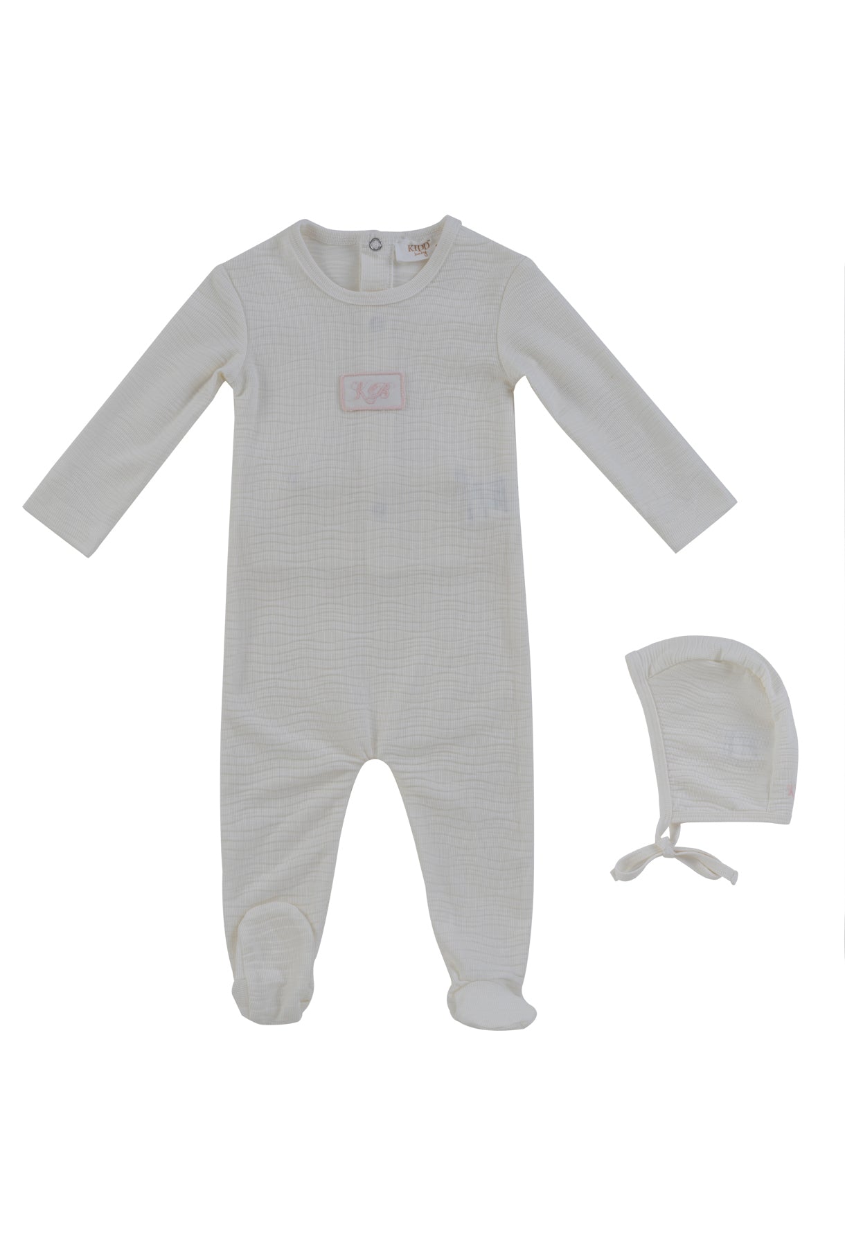 Kipp KB Patch Footie & Hat - Pink