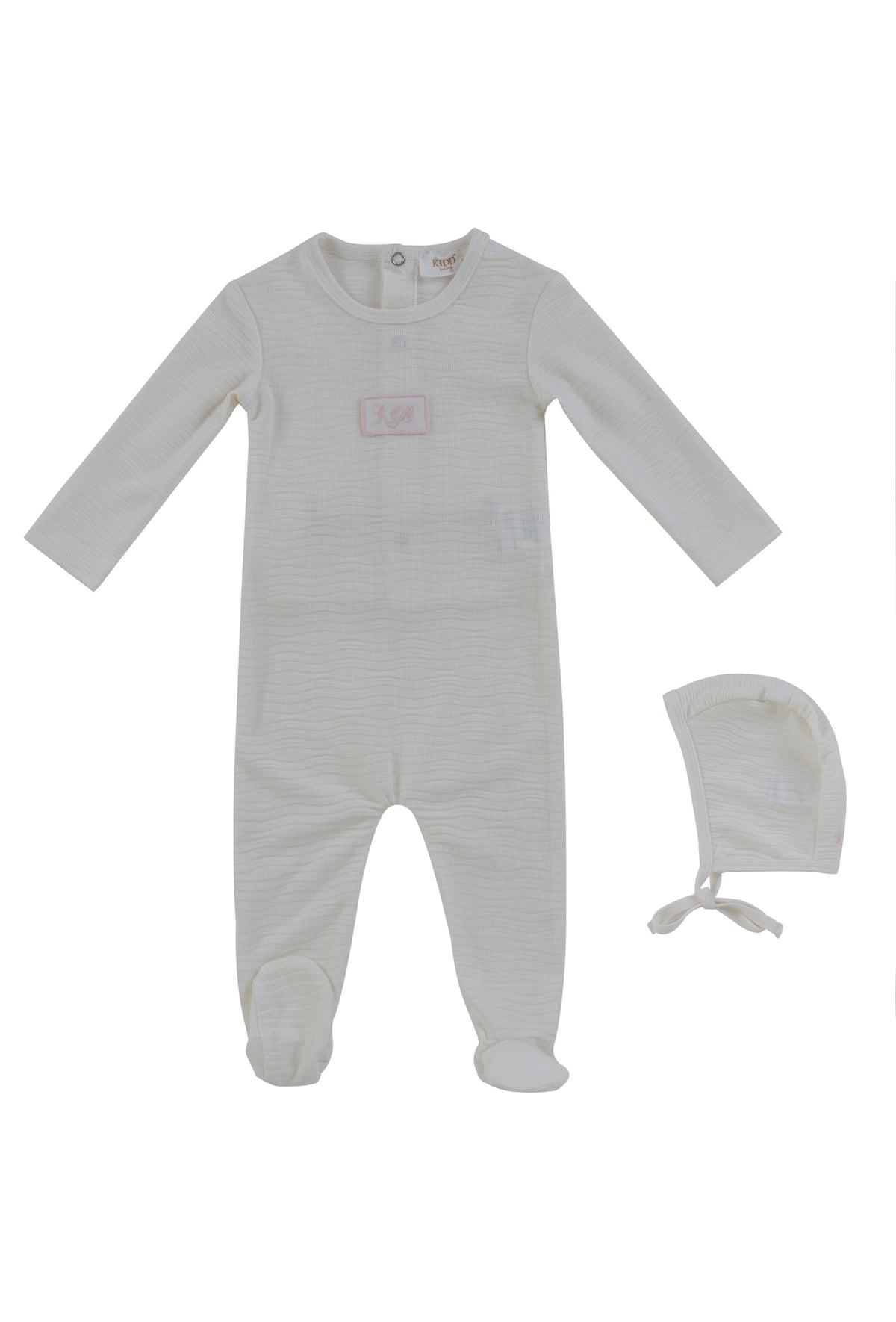 Kipp KB Patch Footie & Hat - Pink