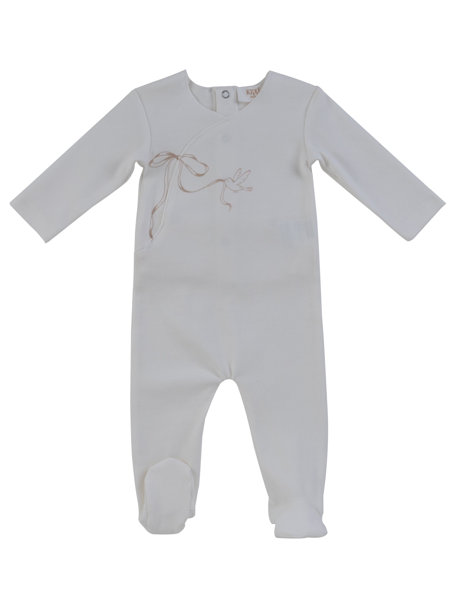 Kipp Flutter Bow Footie - Nautral