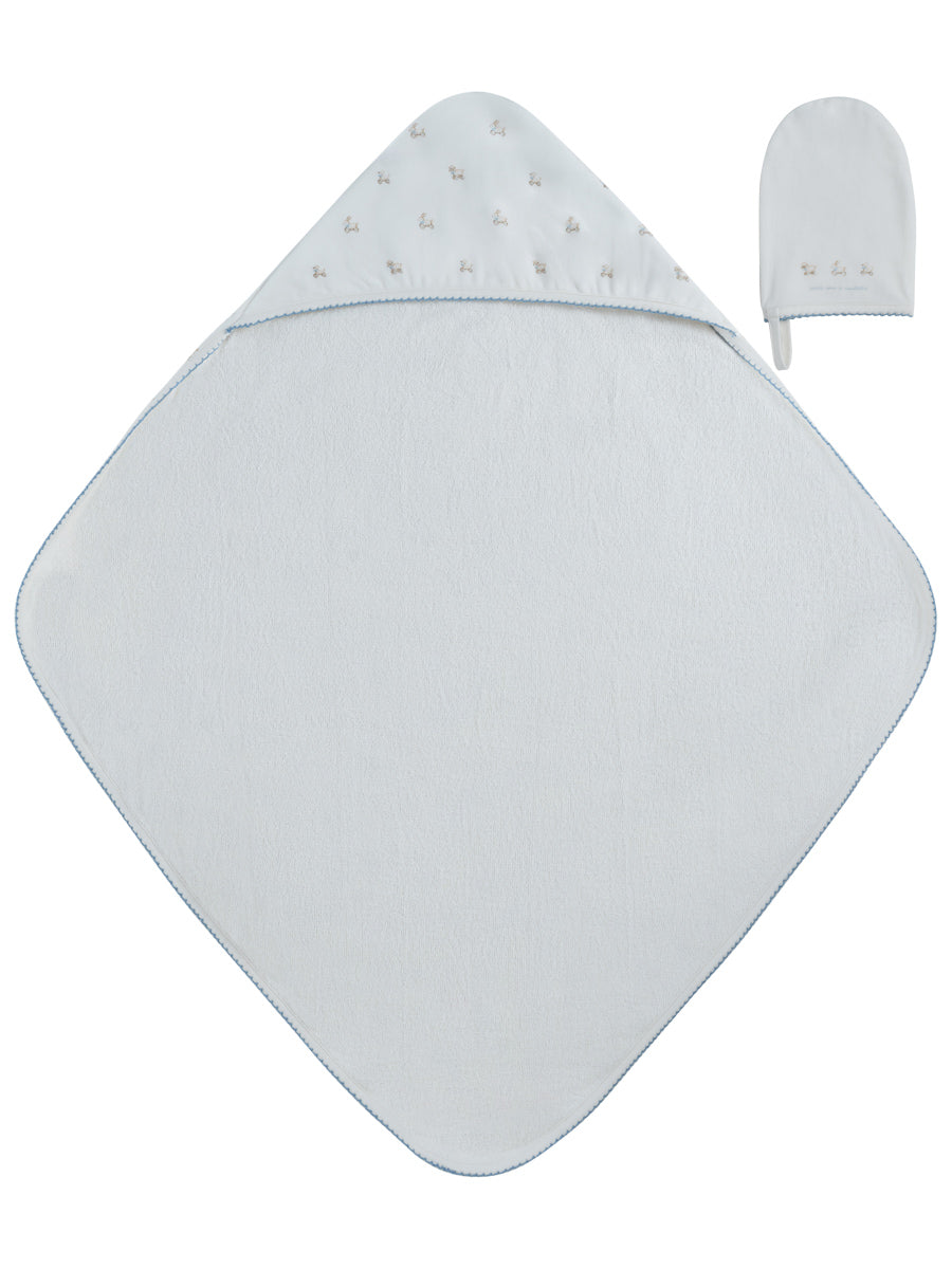 Kipp Petits Amis Towel + Mitt - Blue