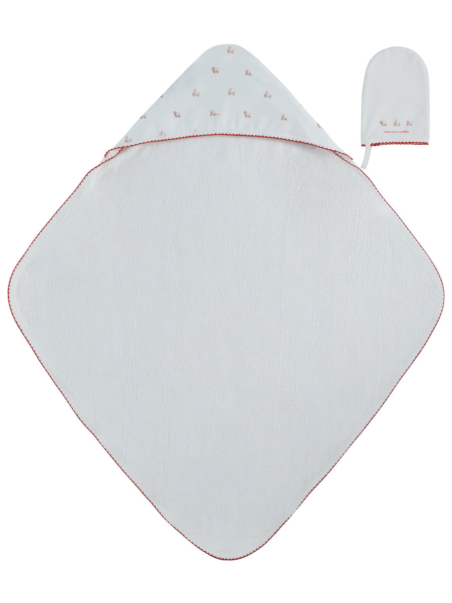 Kipp Petits Amis Towel + Mitt - Red