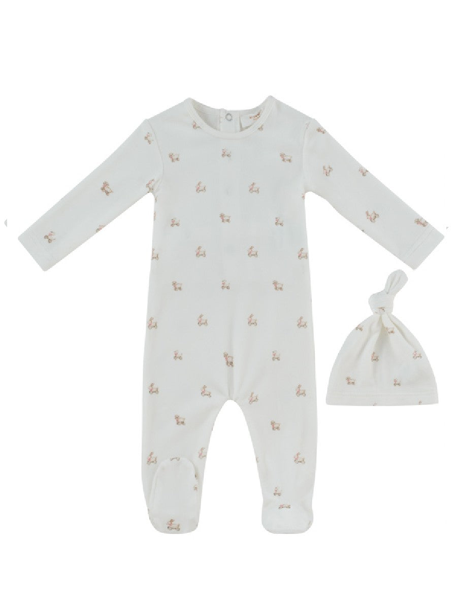Kipp Petits Amis Footie & Hat - Pink