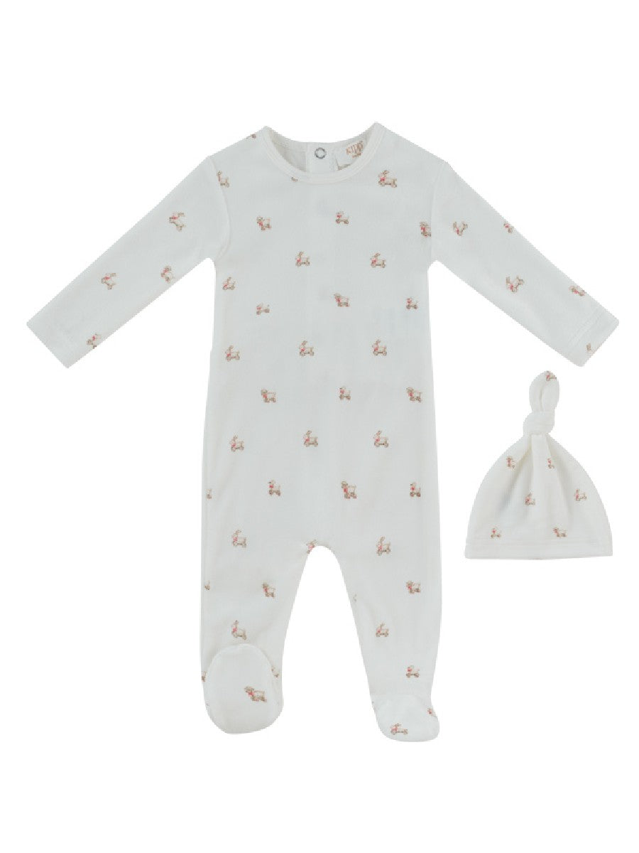 Kipp Petits Amis Footie & Hat - Red