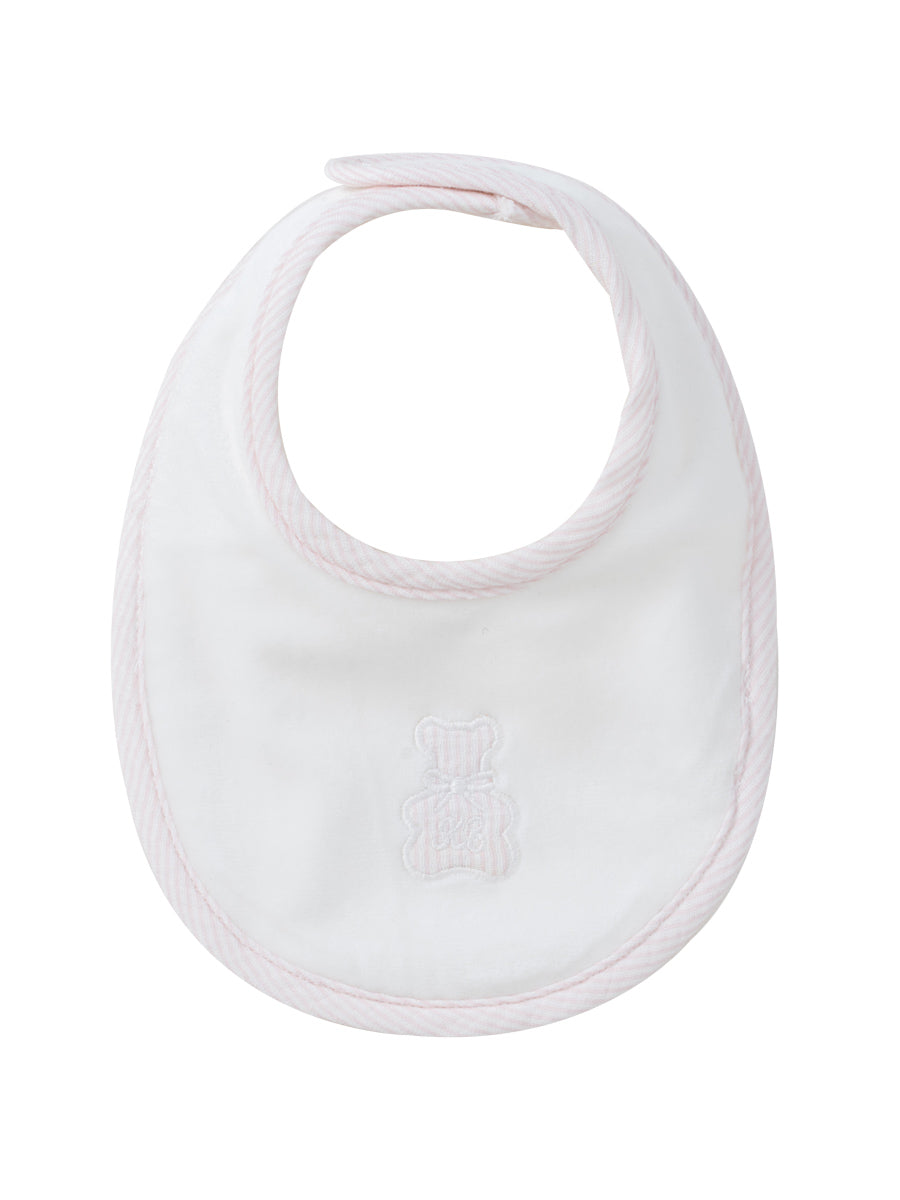 Kipp Petit Ours Bib - White Pink