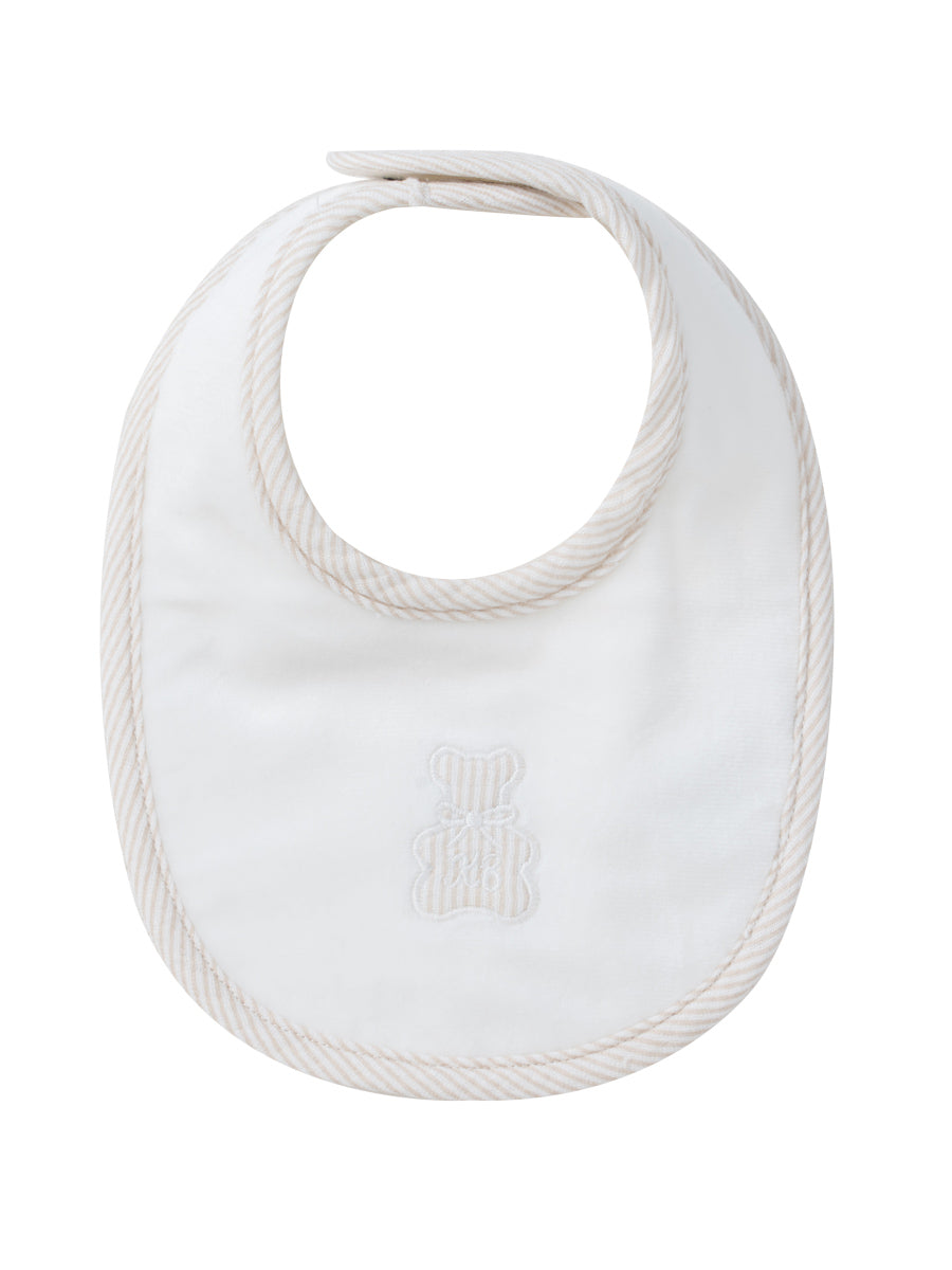 Kipp Petit Ours Bib - White Stone