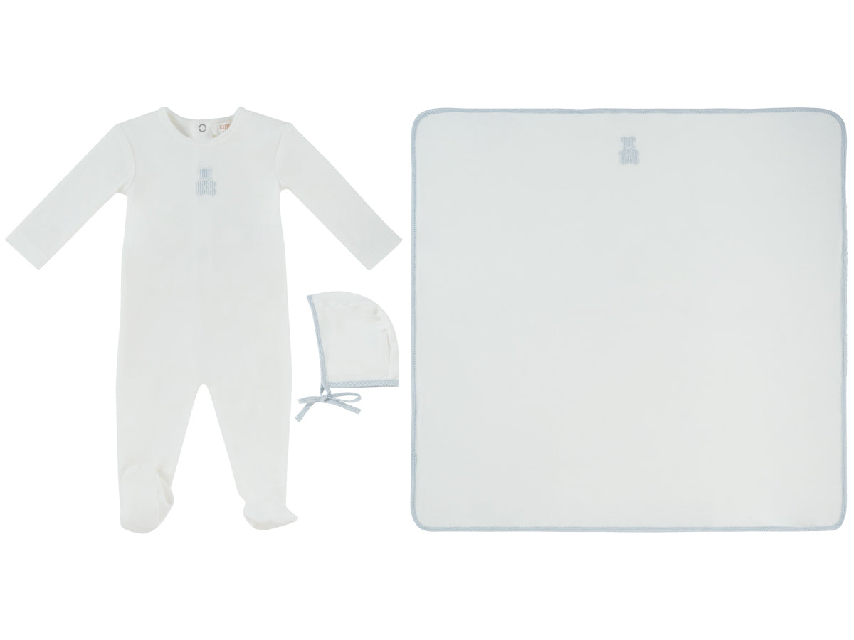Kipp Petit Ours Layette set - White Blue