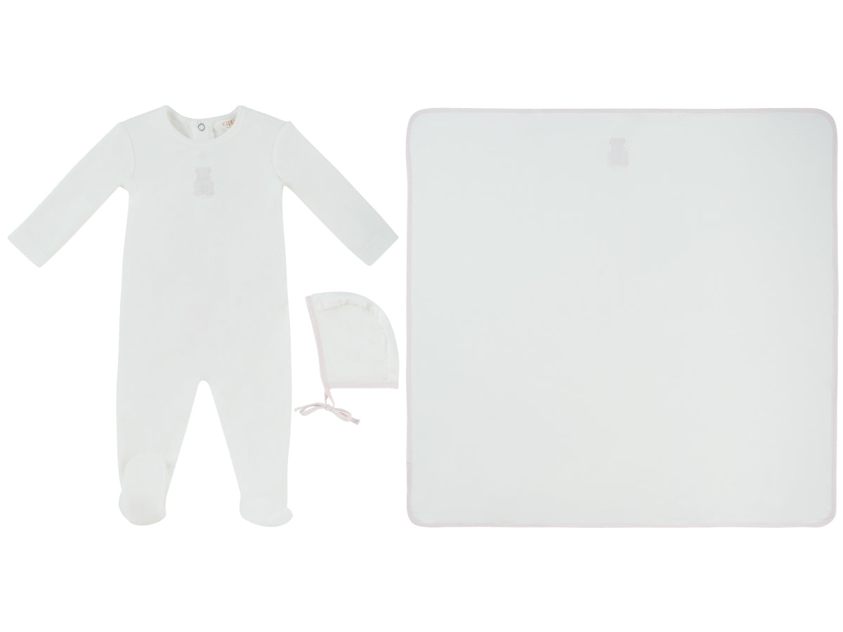 Kipp Petit Ours Layette set - White Pink