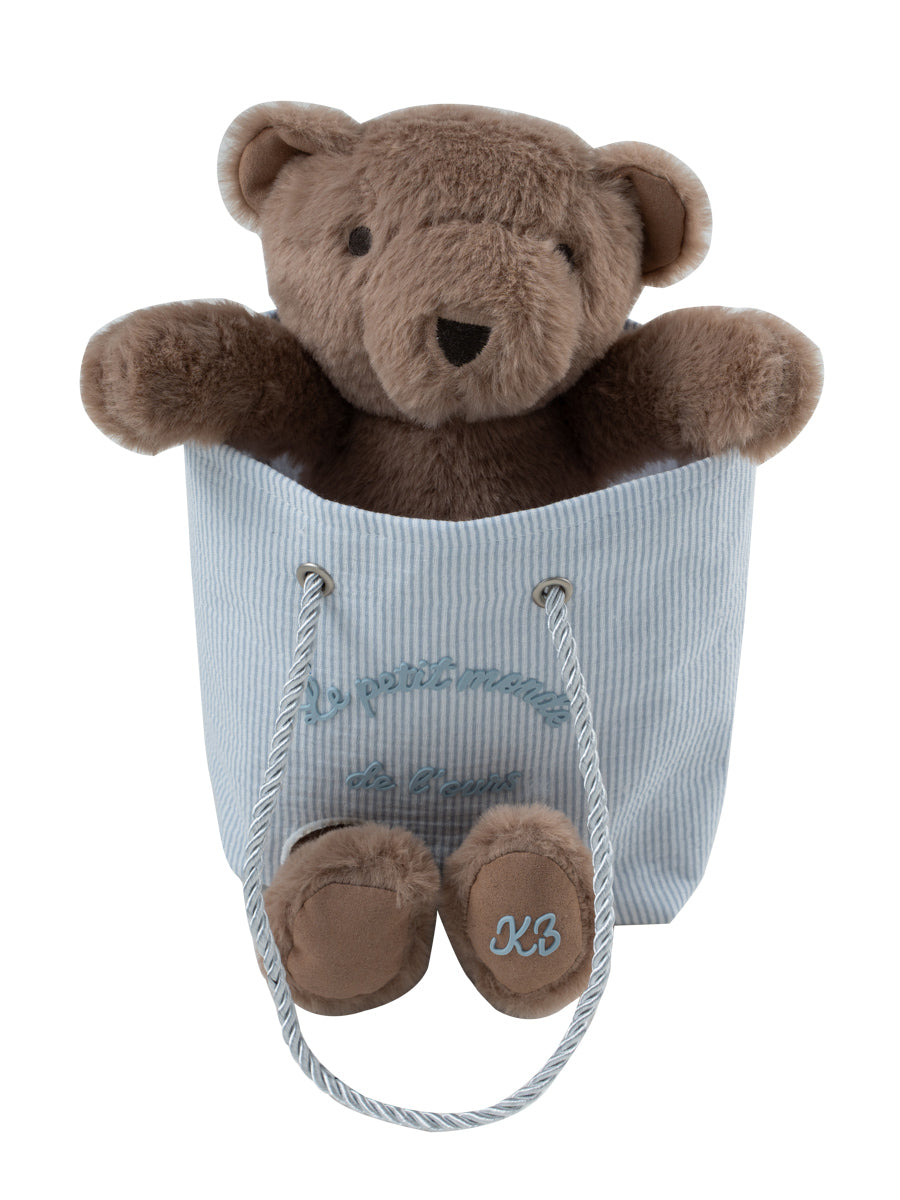Kipp Petit Ours Teddy In Bag - Blue