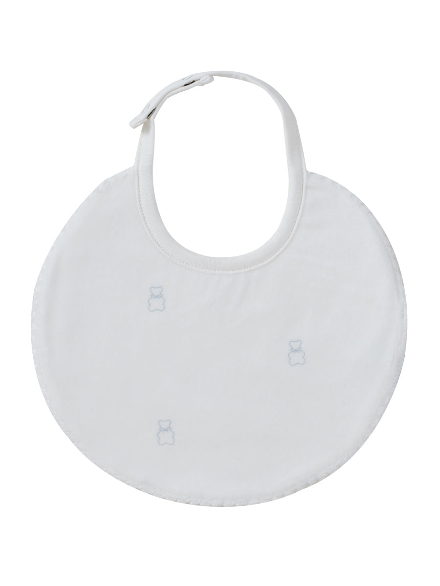 Kipp Petit Ours Pattern Bib - Blue