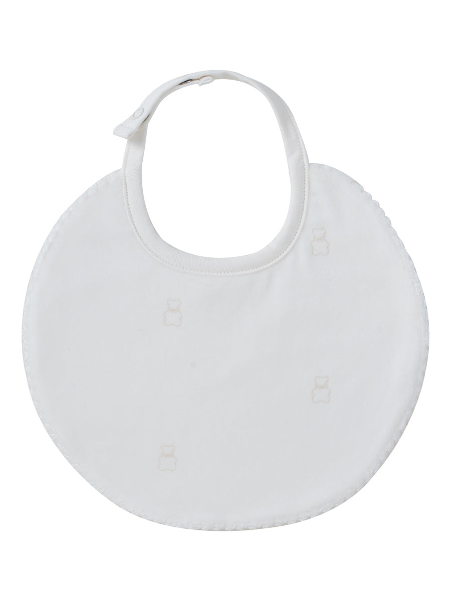 Kipp Petit Ours Pattern Bib - Stone