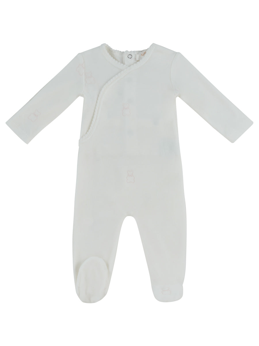 Kipp Petit Ours Pattern Footie - Pink