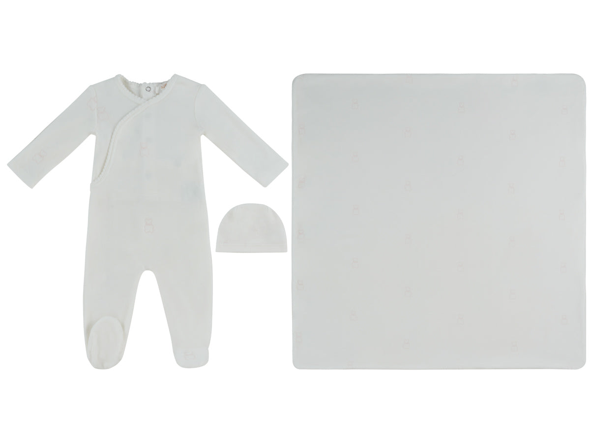 Kipp Petit Ours Pattern Layette Set - Pink